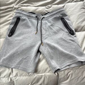 Men's Gray Shorts with Black Accents
